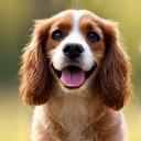 Maya S. and her happy spaniel